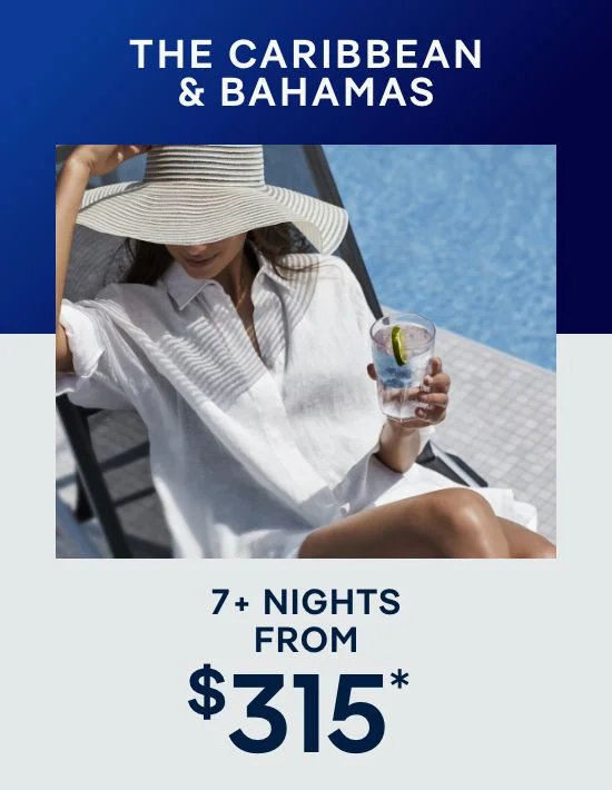 Caribbean & Bahamas – 7+ Nights – Click to View Cruises & Book Now