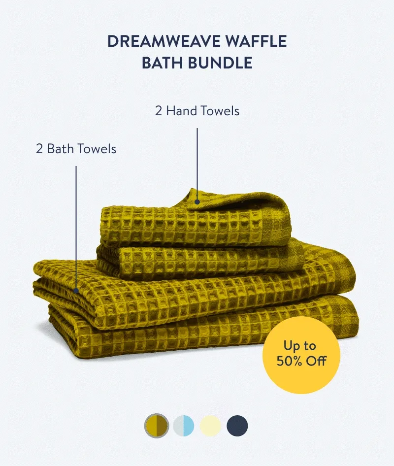 Dreamweave Waffle Bath Bundle