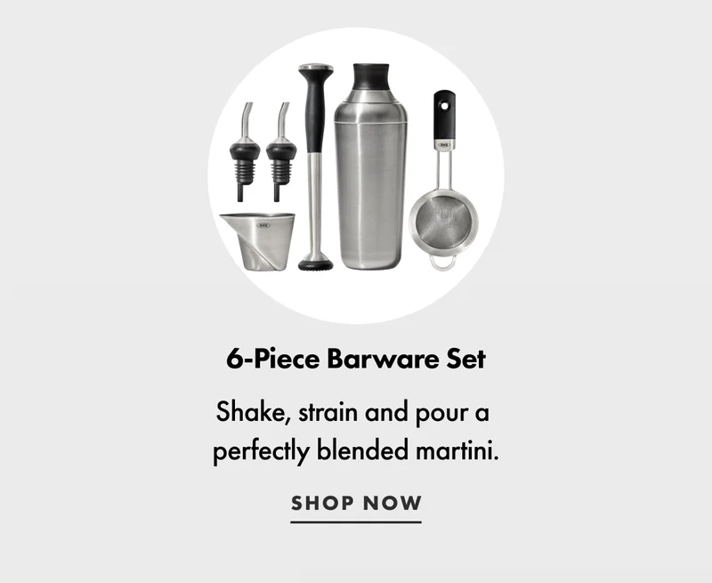 6 piece barware set