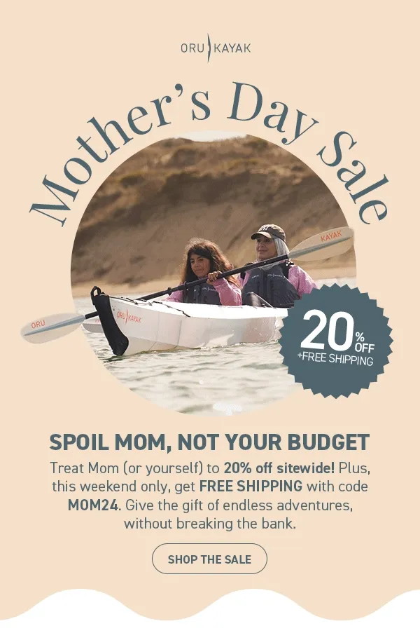 Mother's Day Sale: Shop 20% off Sitewide plus FREE SHIPPING with code discount code