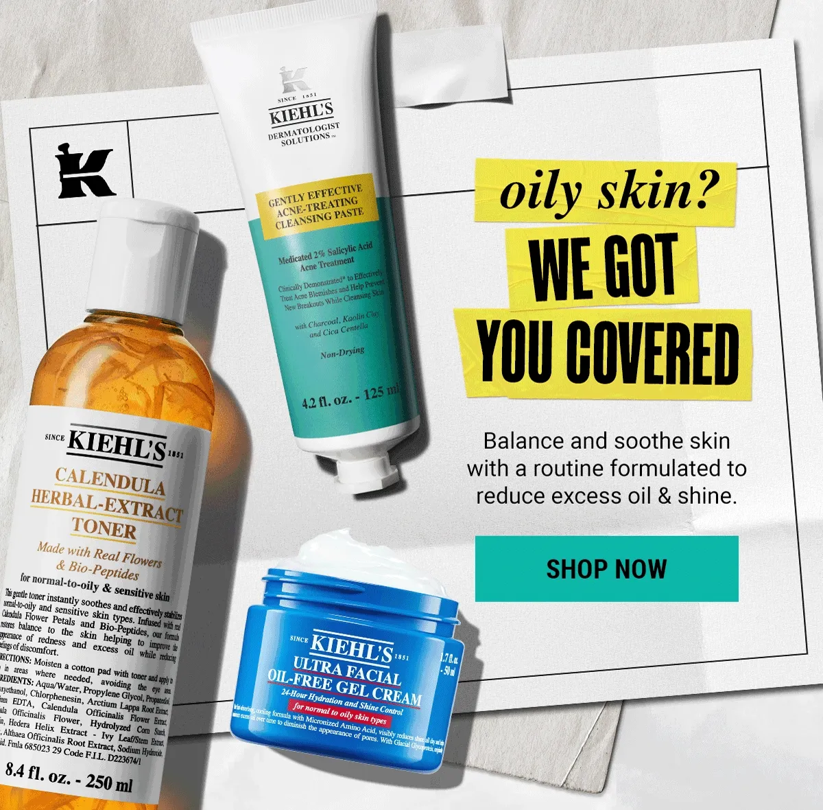 oily skin? WE GOT YOU COVERED