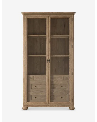 Sussex Curio Cabinet by Amber Lewis x Four Hands-Drifted Oak