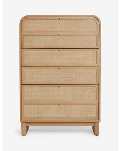 Suzette Tall Dresser-Natural Oak
