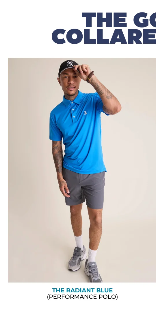 Performance Polo: The Radiant Blue