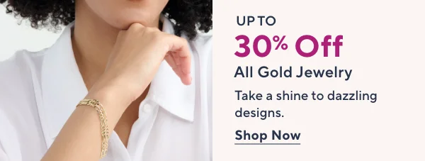 uo to 30% off gold jewelry