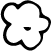 A line drawing of a cloud