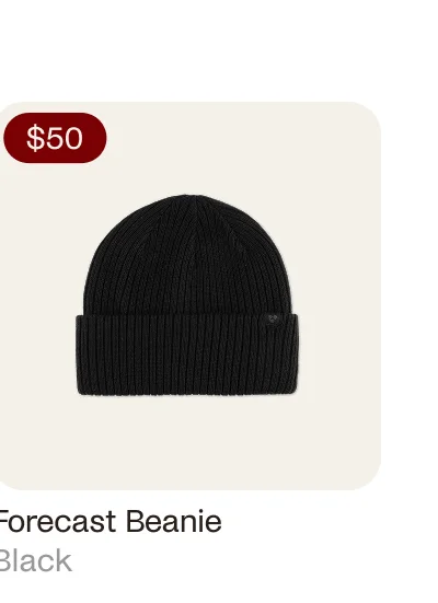 Forecast Beanie Black