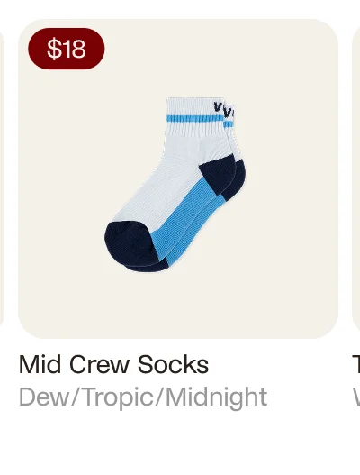 Mid Crew Socks Dew/Tropic/Midnight