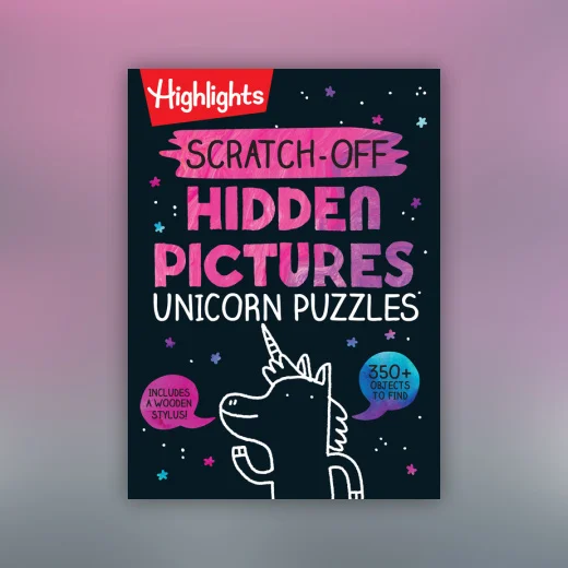 Scratch-Off Hidden Pictures Unicorn Puzzles