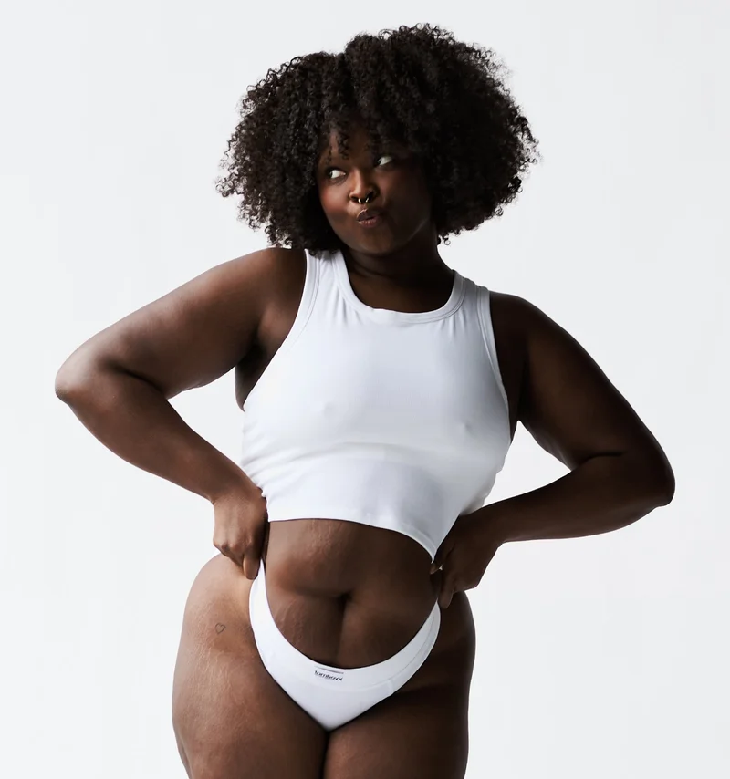 Image of Bamboo Rib Bra Top - Bright White