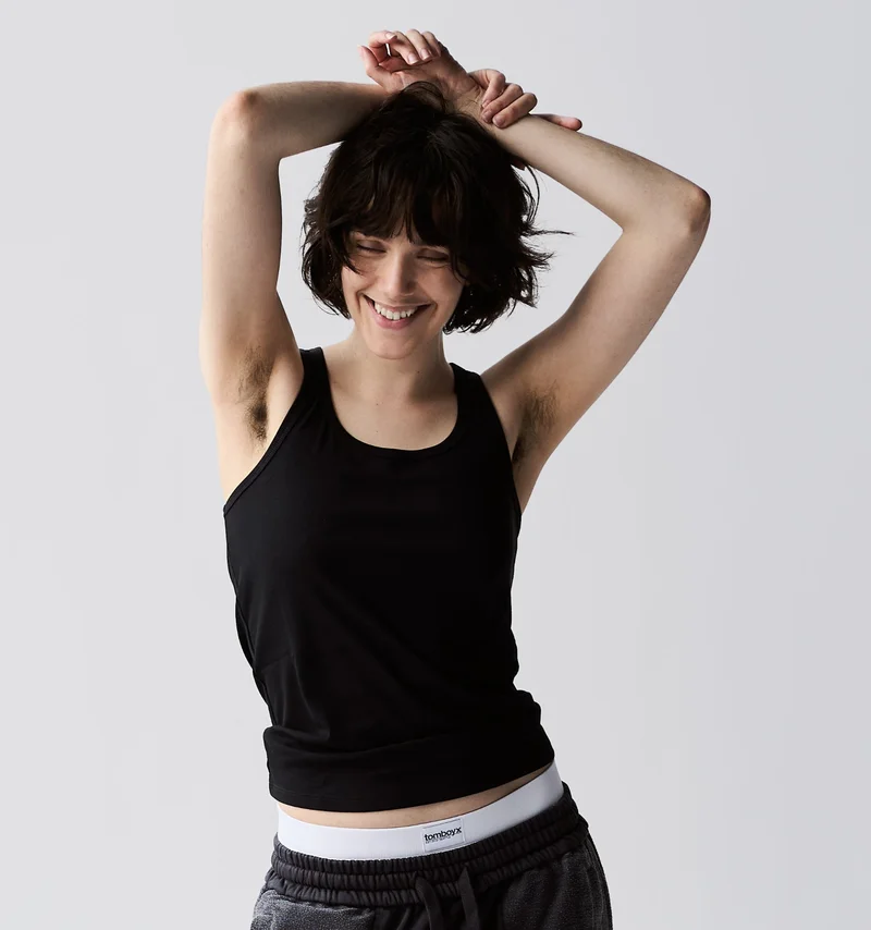 Image of Bamboo Rib Power Tank - Black