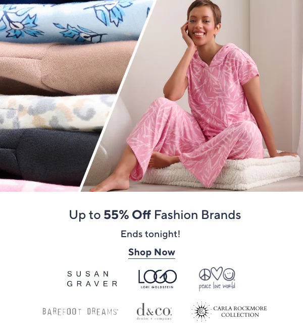 Up to 55% Off Fashion Brands