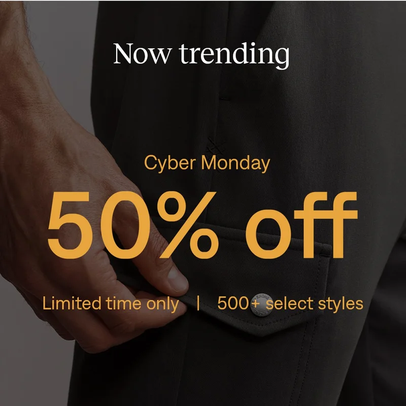 Now trending: Cyber Monday - 50% off 500+ select styles