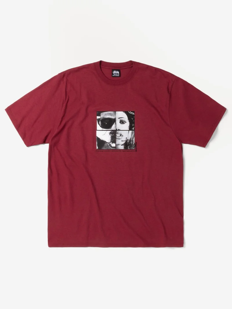 Image of Stussy Personalities T-Shirt - Wine