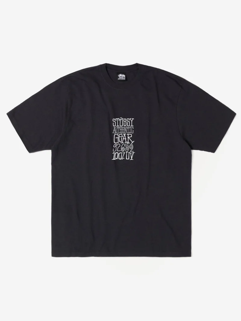 Image of Stussy Authentic Gear Pigment Dyed T-Shirt - Faded Black