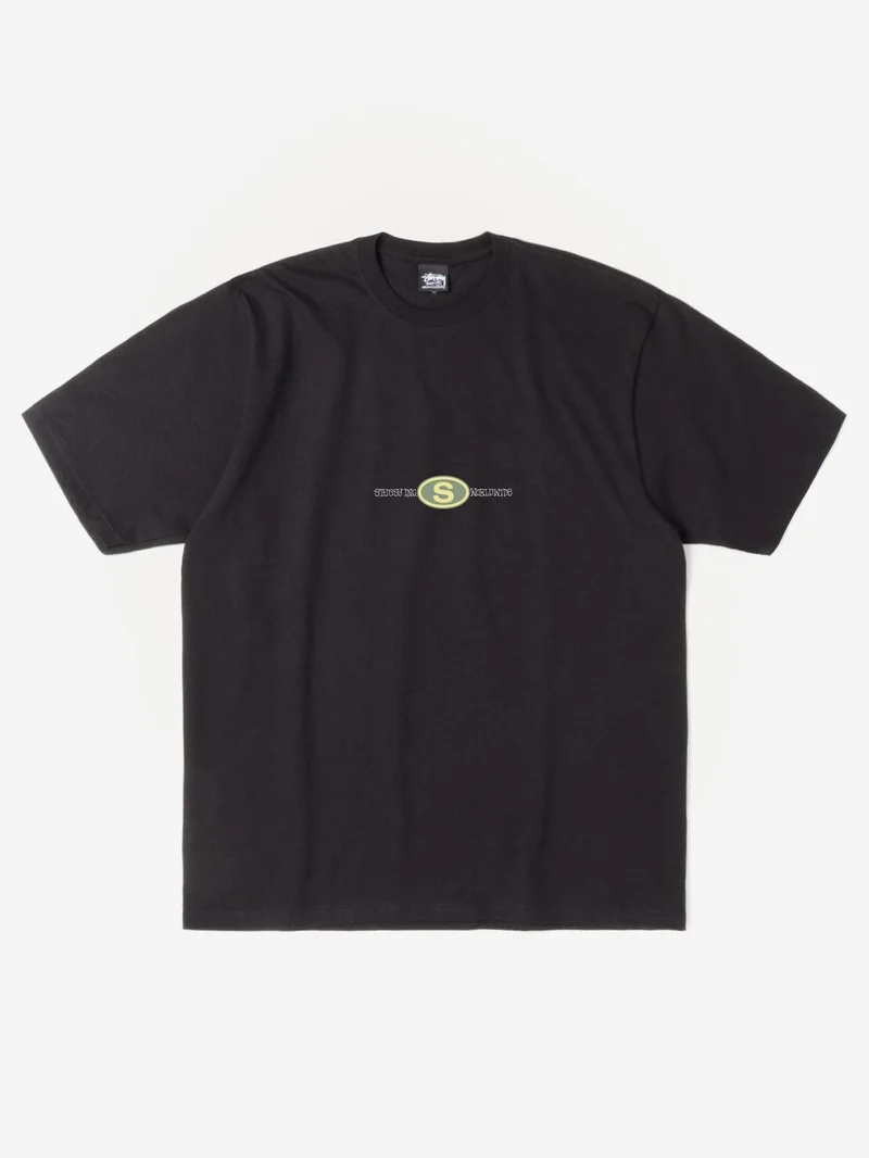Image of Stussy Worldwide Dot T-Shirt - Black