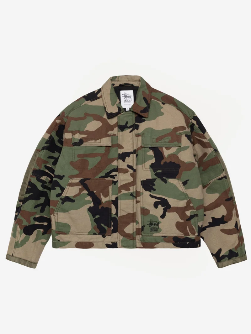 Image of Stussy Workgear Jacket - Woodland Camo