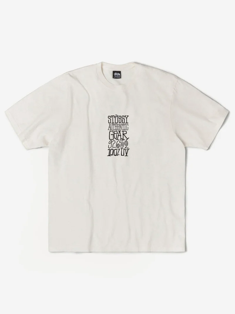 Image of Stussy Authentic Gear Pigment Dyed T-Shirt - Natural
