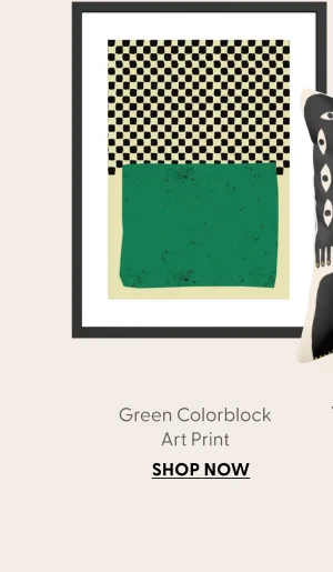 Green Colorblock Art Print