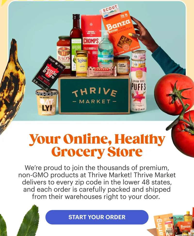 Your Online, Healthy Grocery Store START YOUR ORDER
