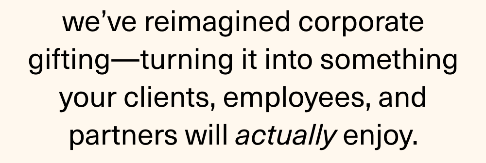 Corporate gifting
