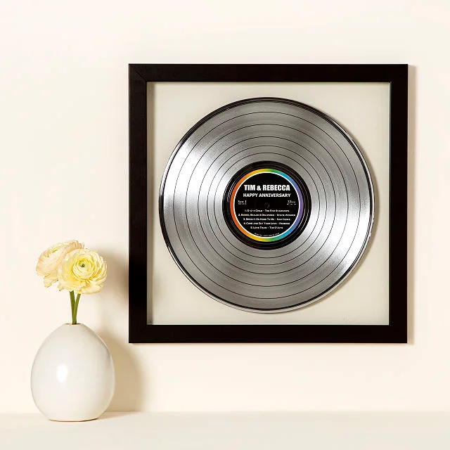 Personalized Platinum & Gold LP Record