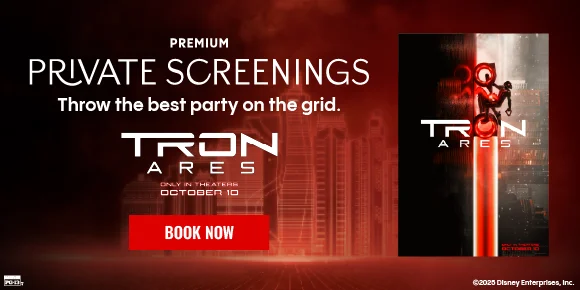 TRON: ARES | PREMIUM PRIVATE SCREENINGS | Throw the best party on the grid. | BOOK NOW >
