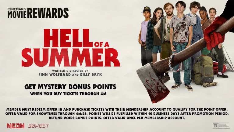 HELL OF A SUMMER | GET MYSTERY BONUS POINTS WHEN YOU BUY TICKETS THROUGH 4/6