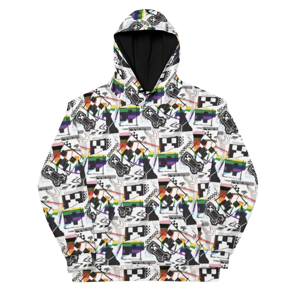 Image of Minecraft Rainbow Adult Hoodie