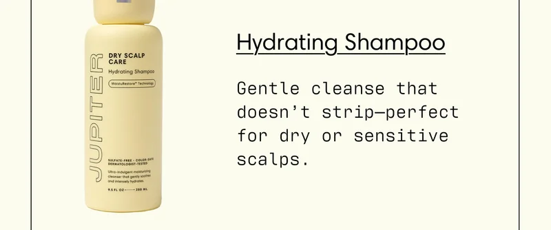 Hydrating Shampoo - Gentle cleanse that doesn’t strip—perfect for dry or sensitive scalps.