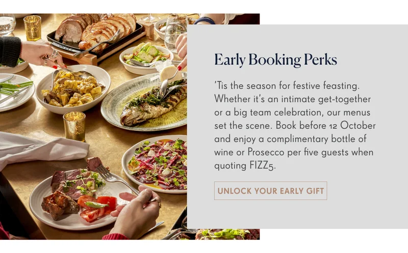 EARLY BOOKING PERKS