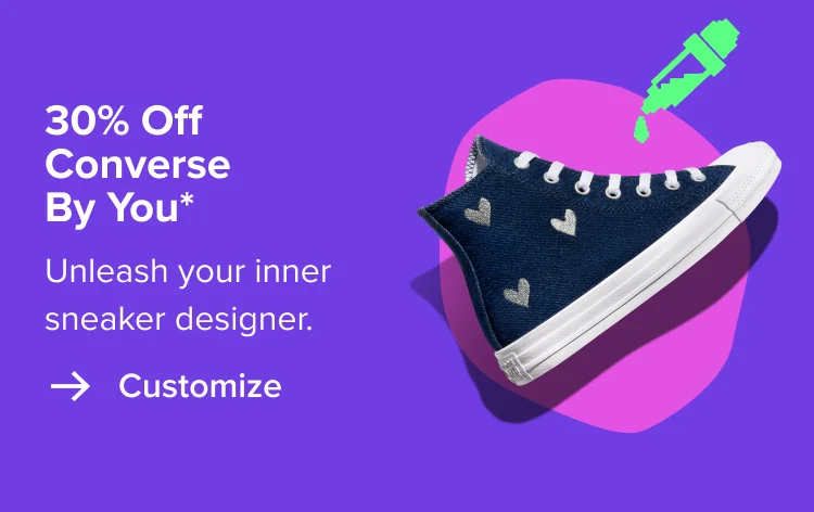 Customize: 30% Off Converse By You*