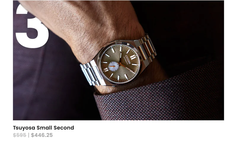 TSUYOSA Small Second - Was:$595 | Now:$446.25