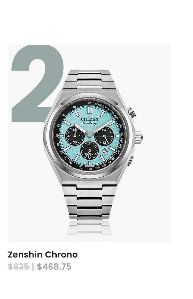 Zenshin Chrono - Was:$625 | Now:$468.75