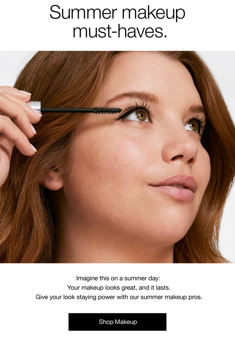 Summer makeup must-haves. Imagine this on a summer day: Your makeup looks great, and its lasts. Give your look staying power with our summer makeup pros. Shop Makeup