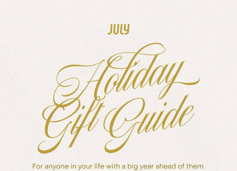 Holiday Gift Guide. For anyone in your life with a big year ahead of them.