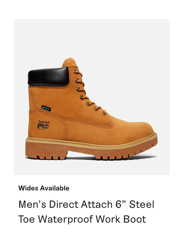 Men's Direct Attach 6 Inch Steel Toe Waterproof Work Boot