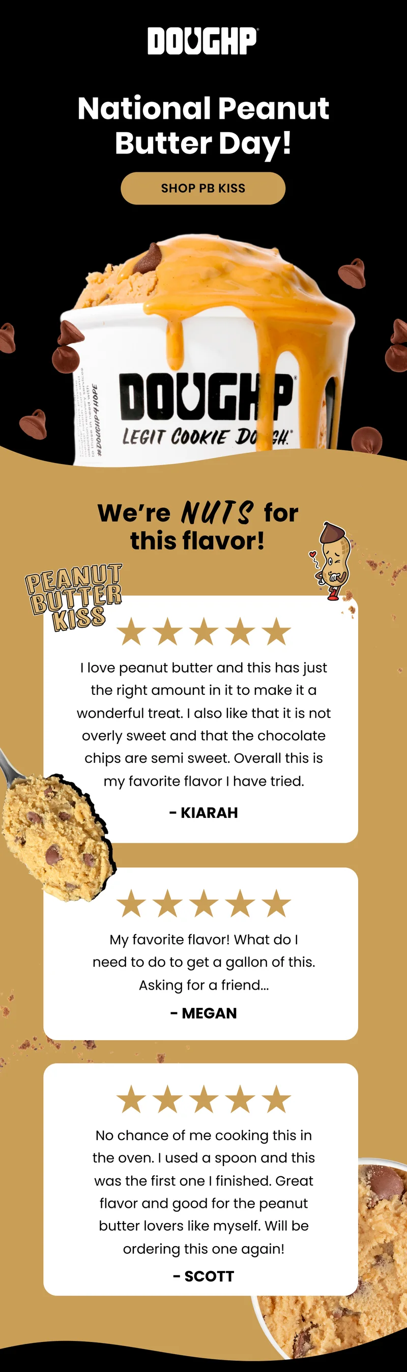 peanut butter edible cookie dough