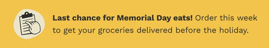 Last chance for Memorial Day!
