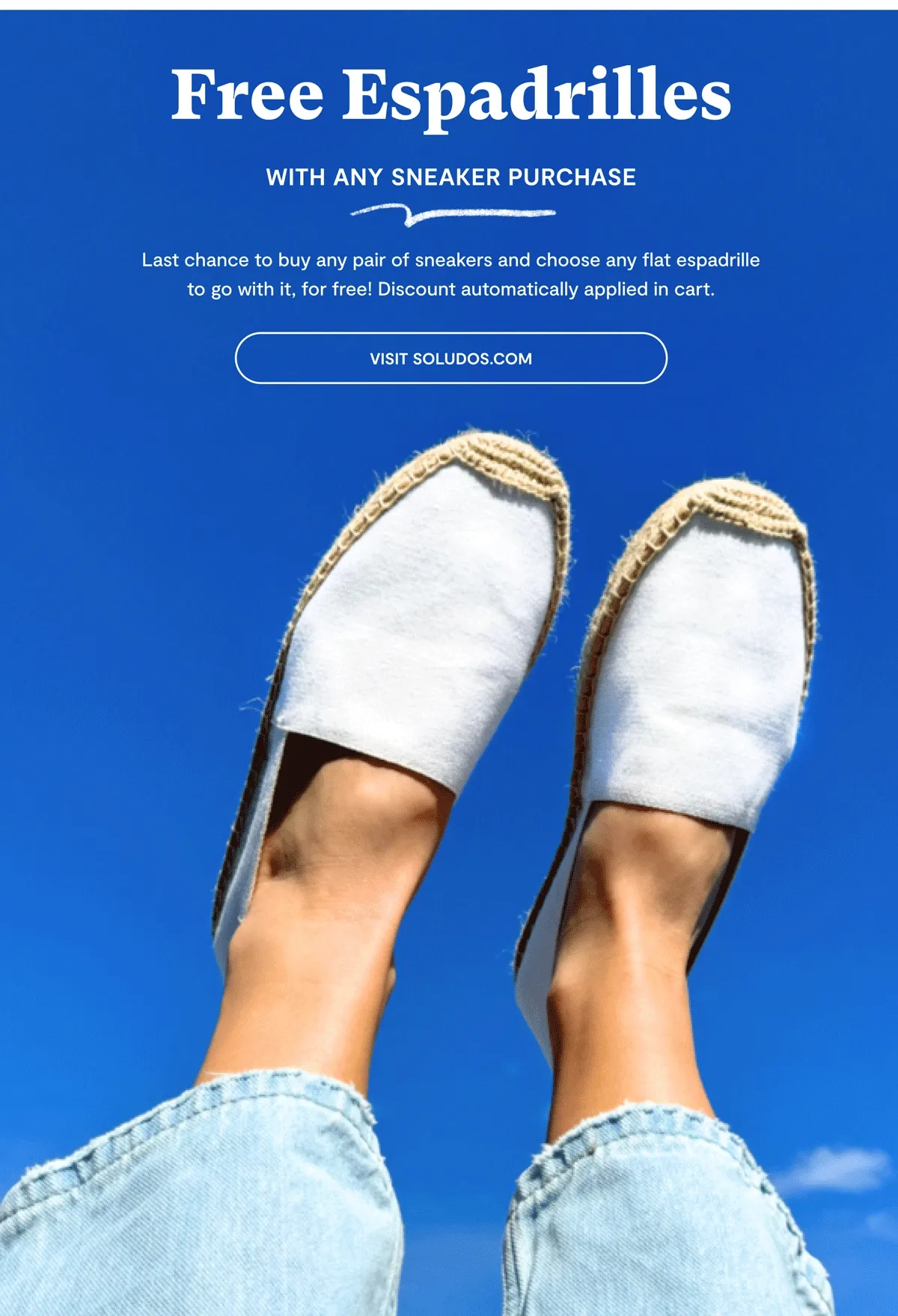 Free Espadrilles with Any Sneaker Purchase