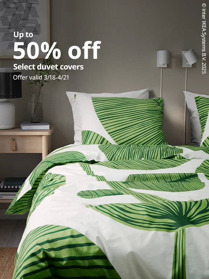 Up to 50% off select duvet covers