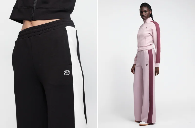 Track straight leg pants