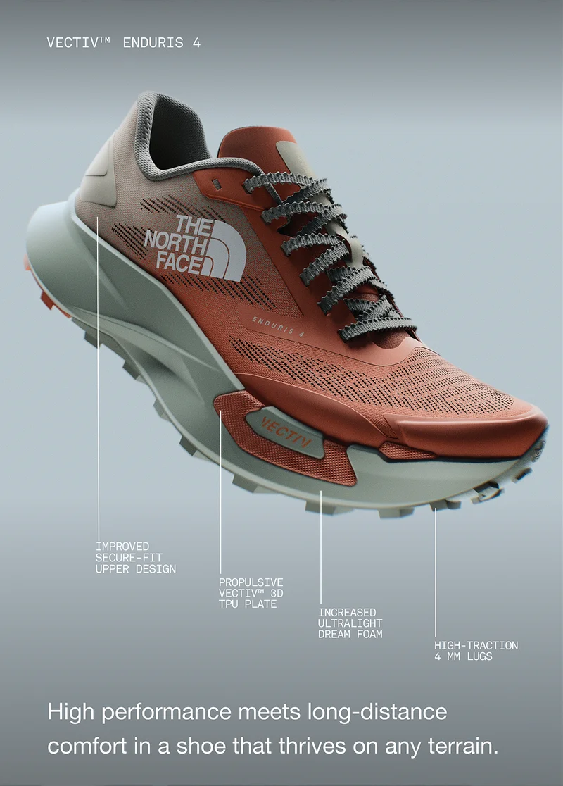 High performance meets long-distance comfort in a shoe that thrives on any terrain.