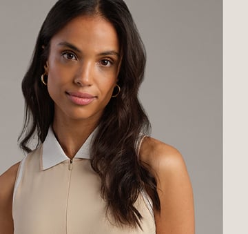 Course to Court Sleeveless Zip Polo