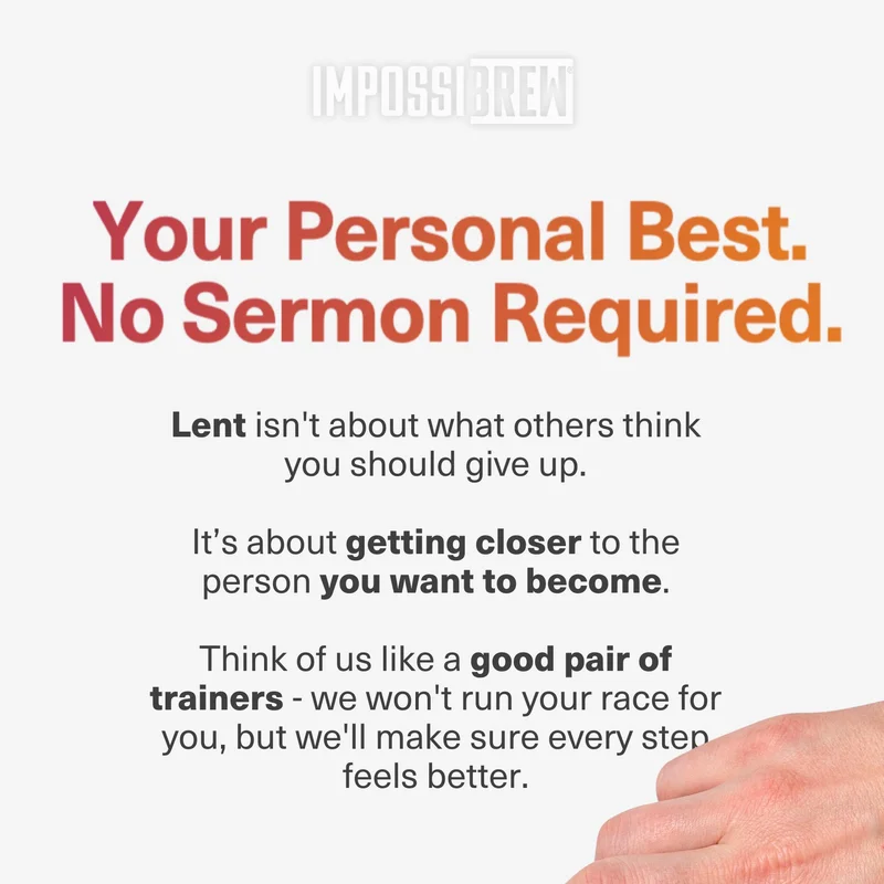 Your Personal Best. No Sermon Required.