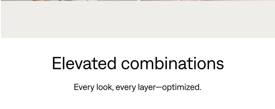 Elevated combinations