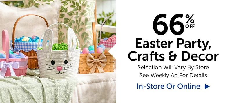 66% Off Easter Party, Crafts & Decor - Selection Will Vary By Store