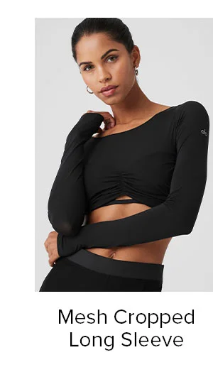 MESH CROPPED LONG SLEEVE