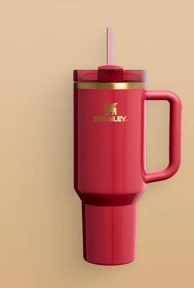 Cheers & Cheer Quencher H2.0 Flowstate™ Tumbler | 40 OZ | Holly Berry Gloss