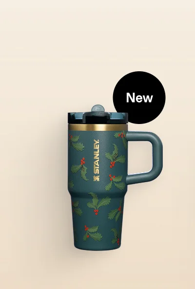 Cheers & Cheer Quencher ProTour Flip Straw Tumbler | 14 OZ | Holiday Botanical